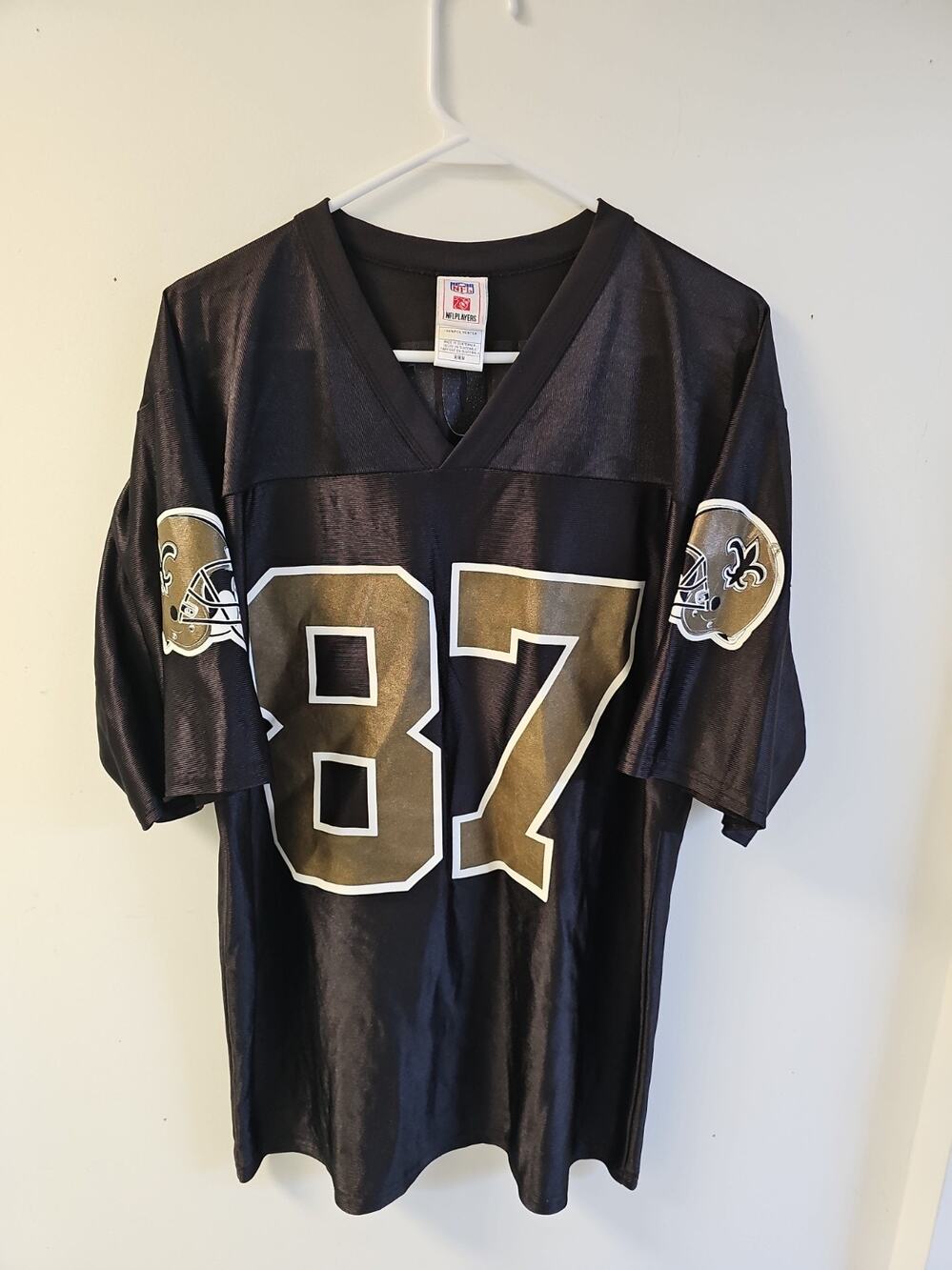 NFL Players New Orleans Saints Joe Horn #87 Jersey Black/Gold Size Medium